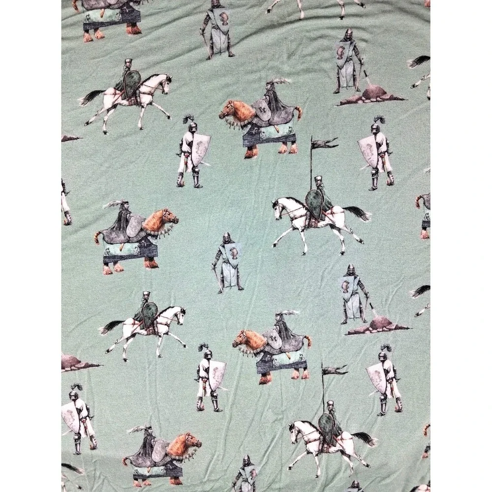 Posh Peanut Wallace Blanket Chess Game Baby Boy Green Soft Bamboo Rayon 40x40